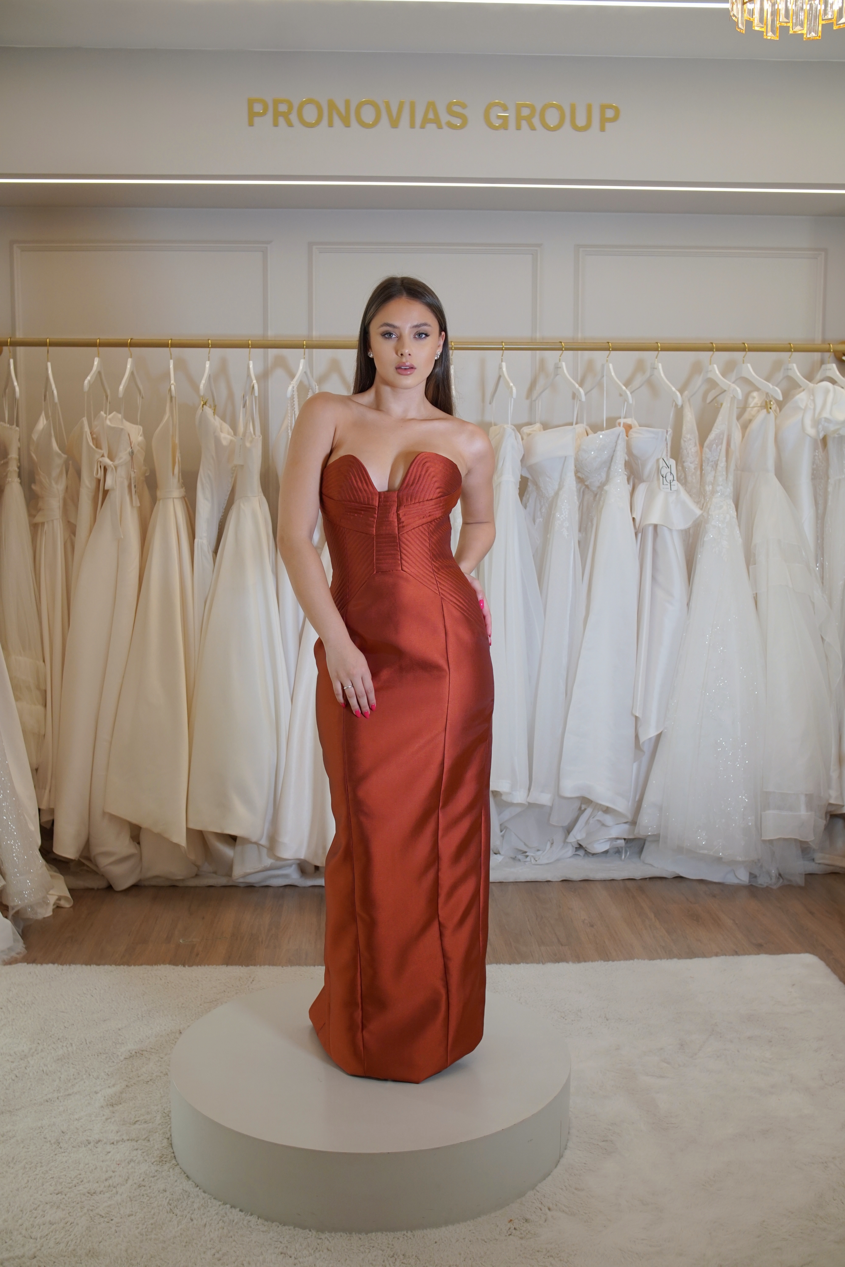 Vestido Terracota Tubinho - Tomara Que Caia